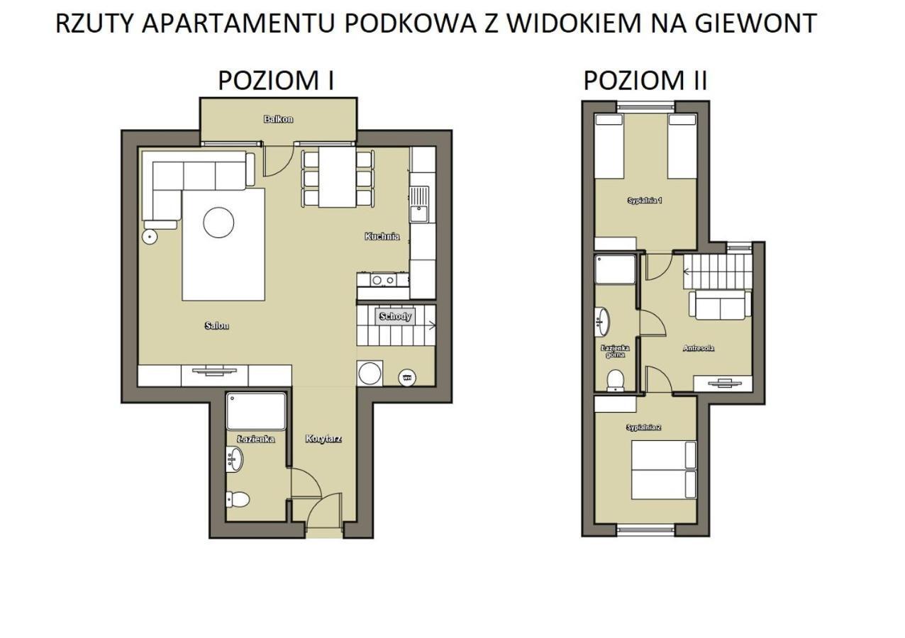 Apartament Podkowa z widokiem na Giewont Kościelisko Zewnętrze zdjęcie